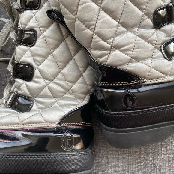 WINTER SNOW BOOT SPORTO Waterproof QUILTED FUAX FUR LINED Boots - Picture 6 of 11